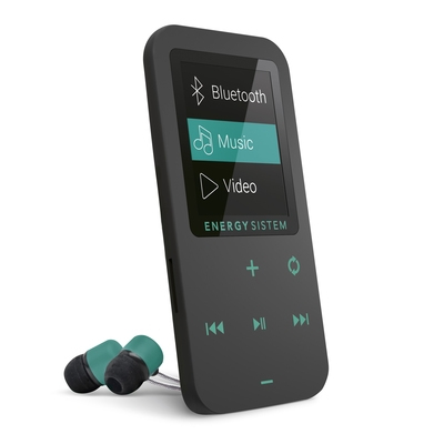 Reproductor MP3 - MP3 4GB 1.1 Radio USB Headphones Black SUNSTECH, 4 GB, 4  h, Negro