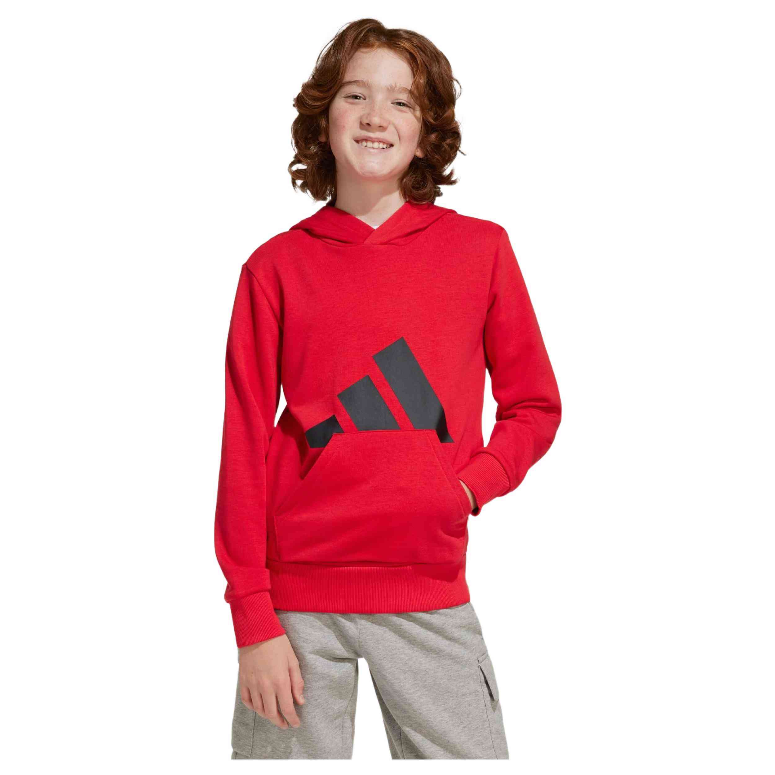 Sudadera Con Capucha Adidas para Niños en color Rojo