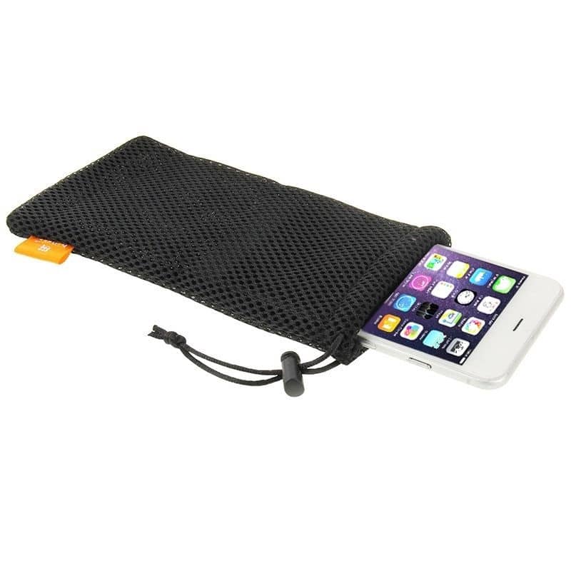 Funda calcetin para Honor X8 5G (2022) Malla Nylon con Cierre Seguridad - Negra