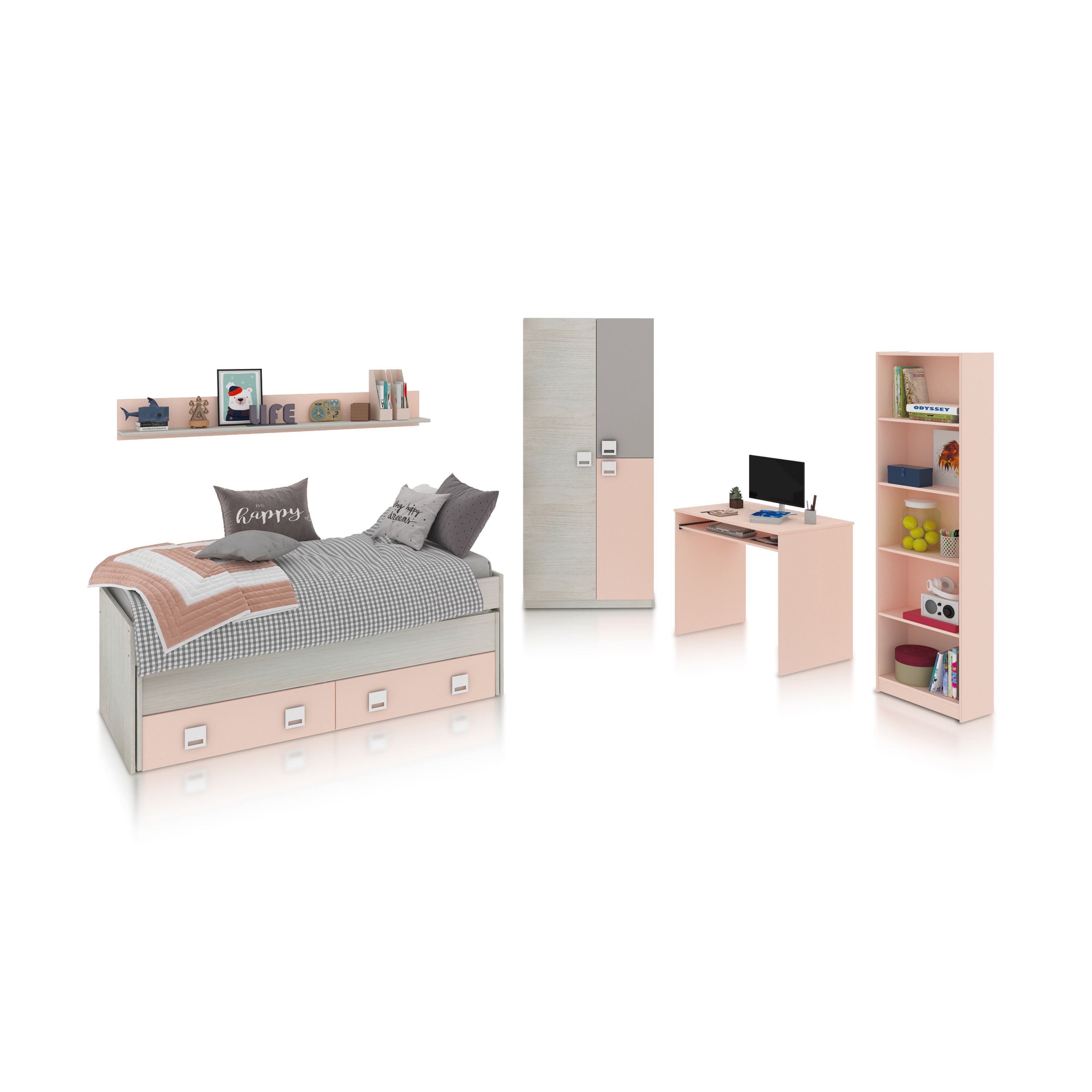 Habitdesign -Dormitorio juvenil Kenia Max