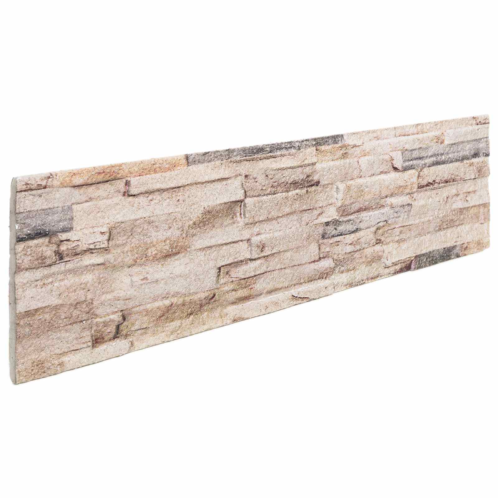 vidaXL Paneles de pared 10 pcs 100 x 25 cm Espuma EPS