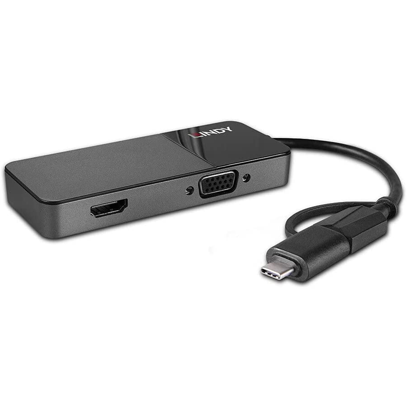 Usb 3.0 type a and c to hdmi & vga