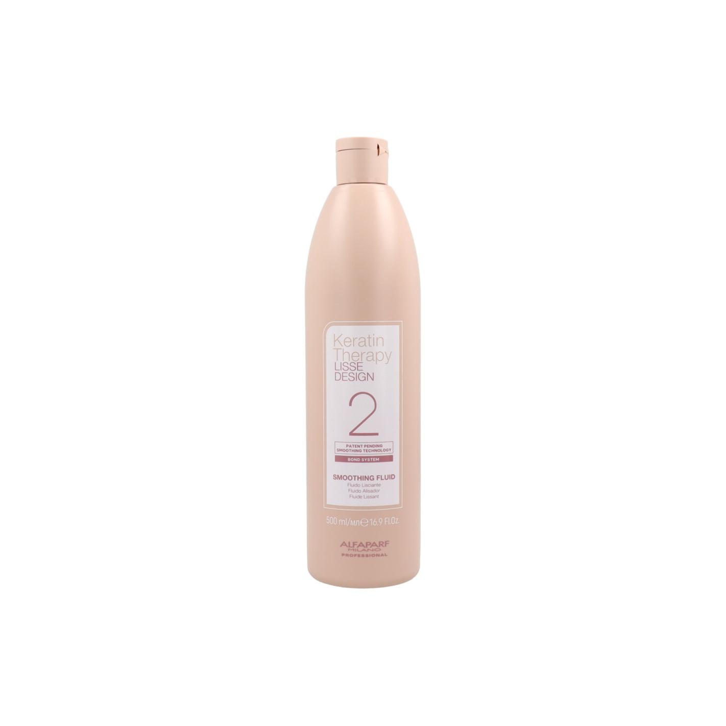 Alfaparf Lisse Design Keratin Therapy 2 Smoothing Fluid 500 Ml, tratamiento Alisante Progresivo Para Todo Tipo De Cabello.