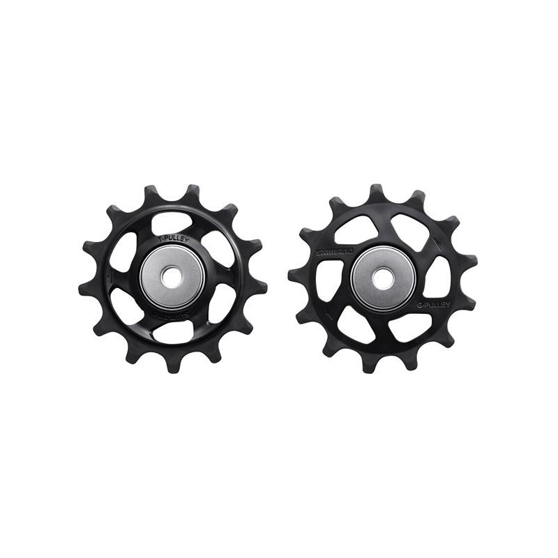 Shimano - Juego de poleas guía y tensión XTR RD-M9100-M9120 para bicicleta de montaña, compatible con transmisiones de 12 velocidades y también con 11 velocidades del modelo XTR M9100, piezas originales de alta precisión