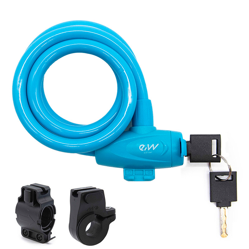 Candado de llave EWLK002 azul