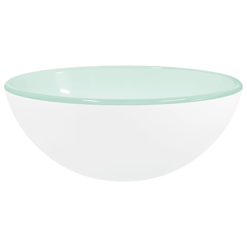 vidaXL Lavabo de Vidrio Templado Baño Tocador Hoteles Cocina Inodoro Color Blanco,  Dorado,  Esmerilado y mas