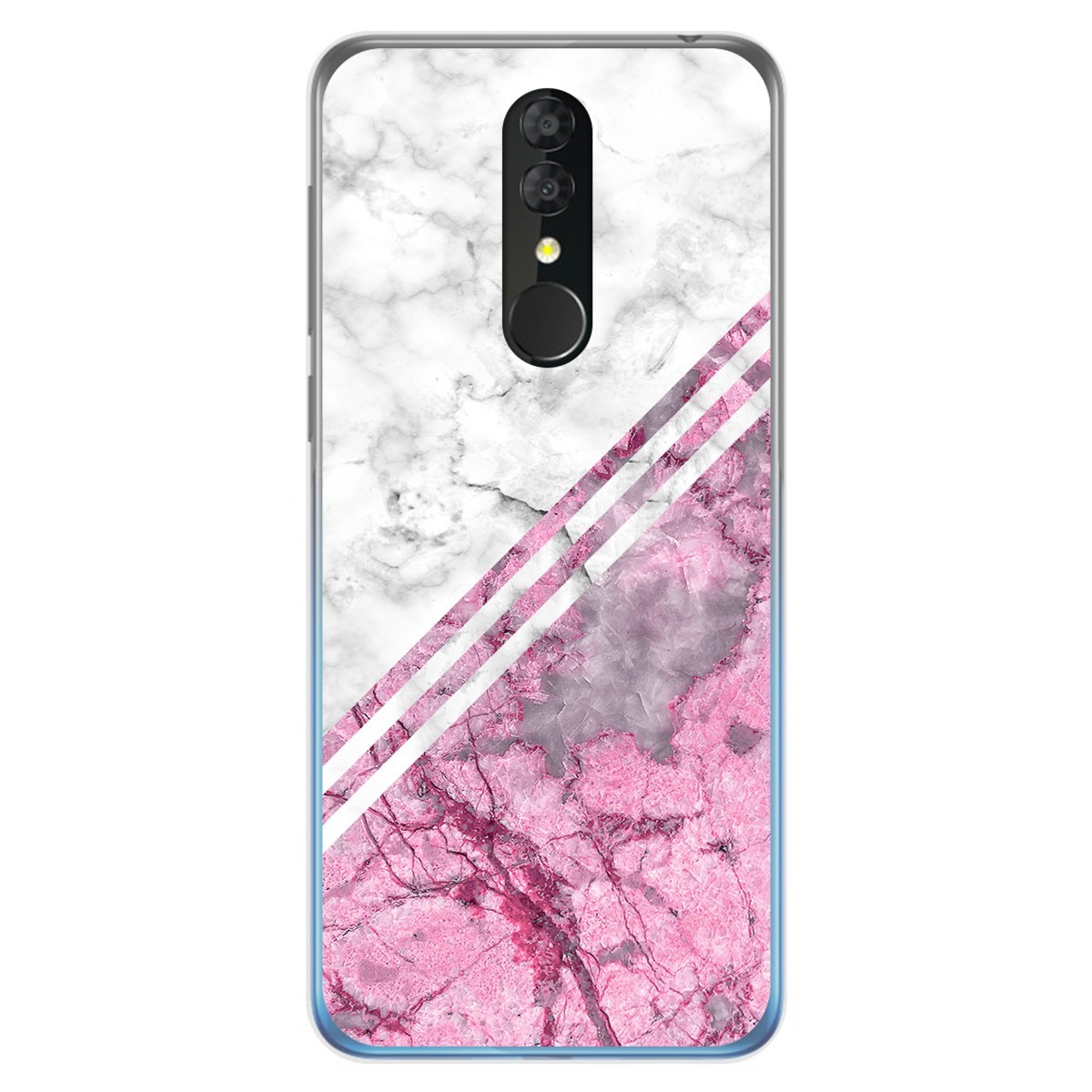 Tumundosmartphone Funda Gel Tpu para Alcatel 3 2019 diseño Mármol 03 Dibujos