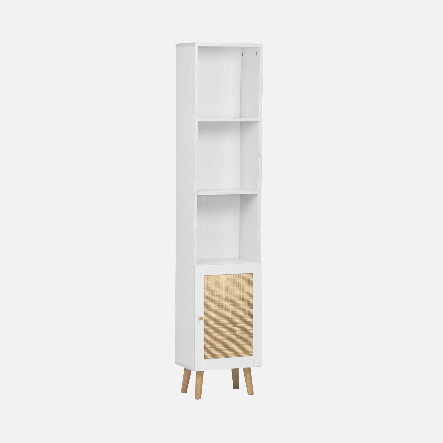 sweeek - Columna de almacenamiento para cuarto de baño , Boheme , 35x25x167