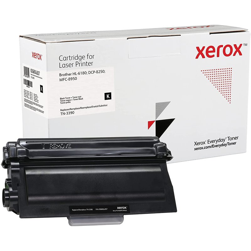 Tóner Xerox Everyday - Negro - 12000 páginas, alternativa a Brother TN-3390 (006R04207)