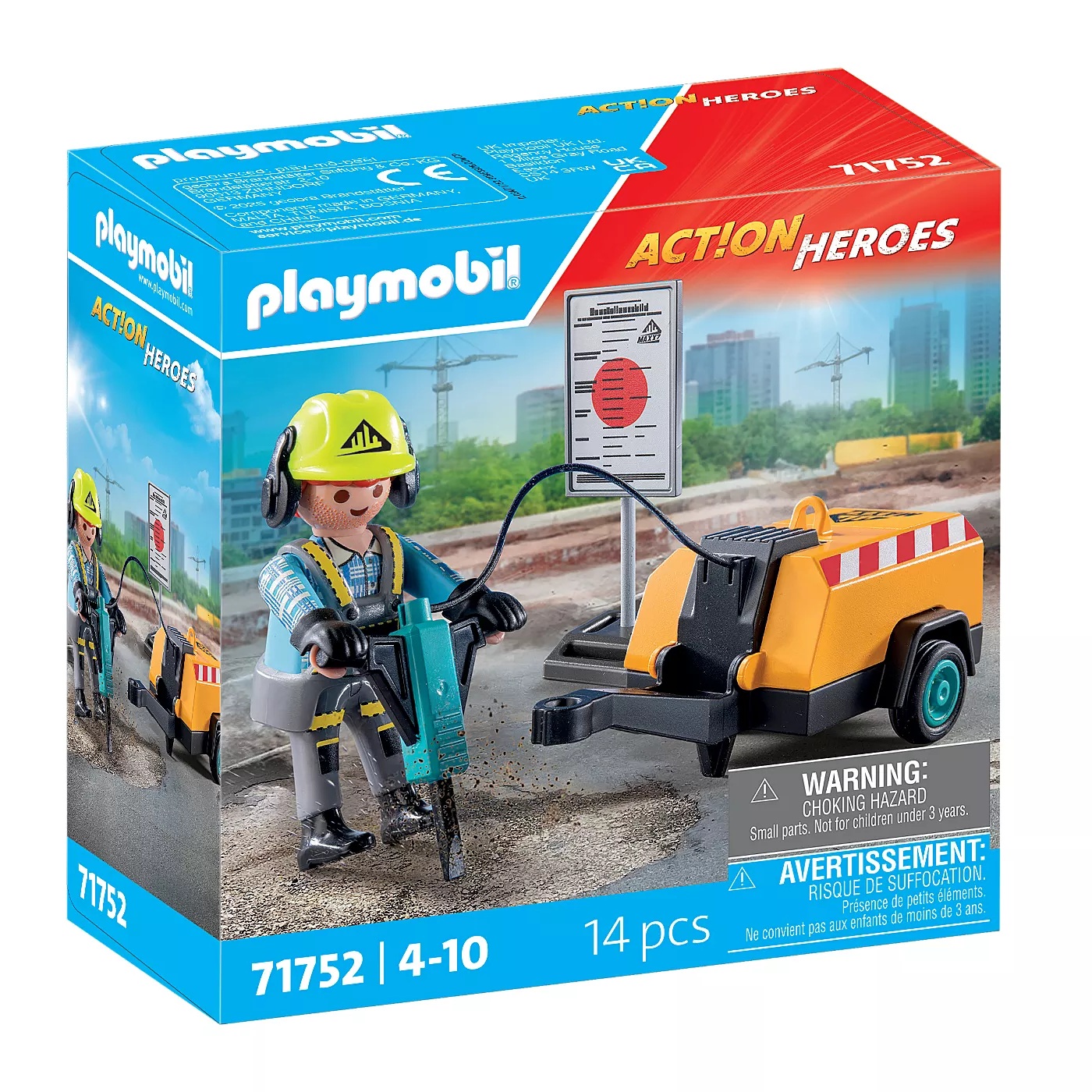 PLAYMOBIL - OBRERO, 71752, TIENDA CON LICENCIA OFICIAL