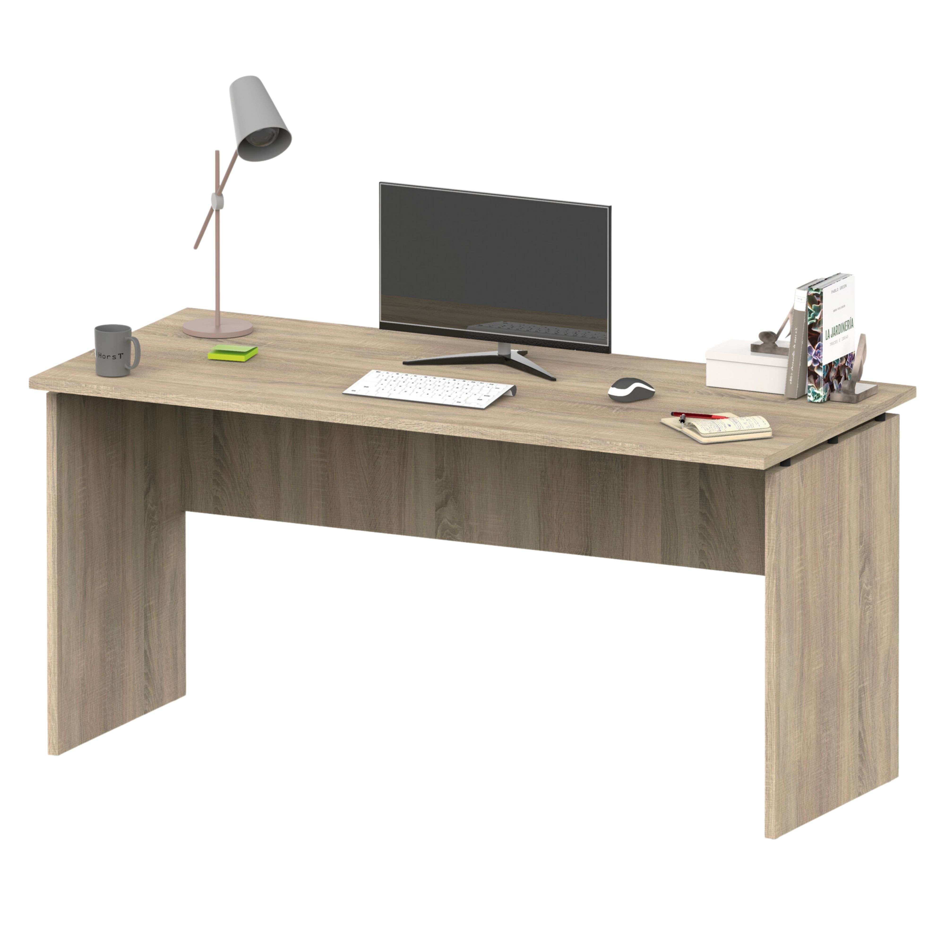 Miroytengo Mesa Escritorio Rivoli Moderno Color Roble Cambrian 155 cm
