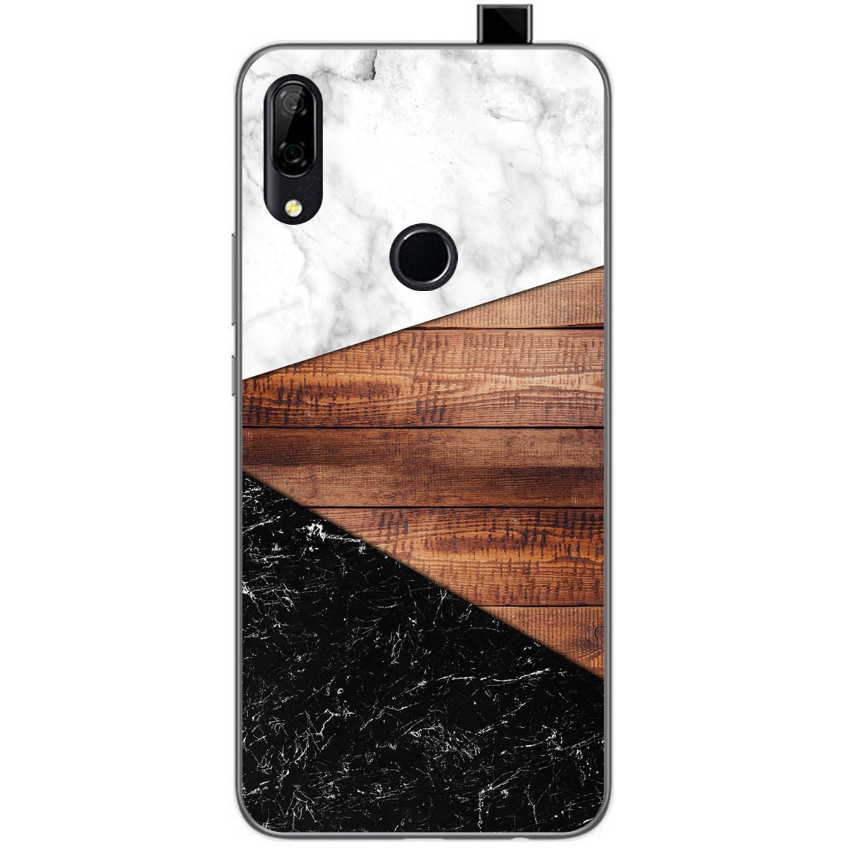 Tumundosmartphone Funda Gel Tpu para Huawei P Smart Z diseño Mármol 11 Dibujos