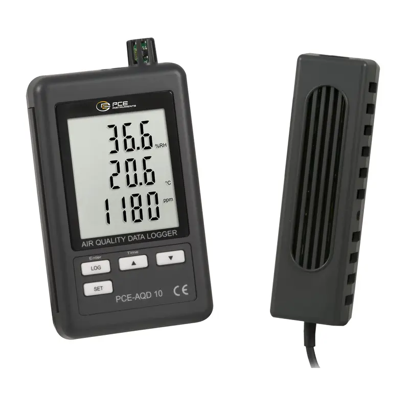 Medidor de CO2 PCE-AQD 10 - Termohigrómetro - Pantalla LCD - Diseño Compacto - Autonomía de la Pila | PCE Instruments