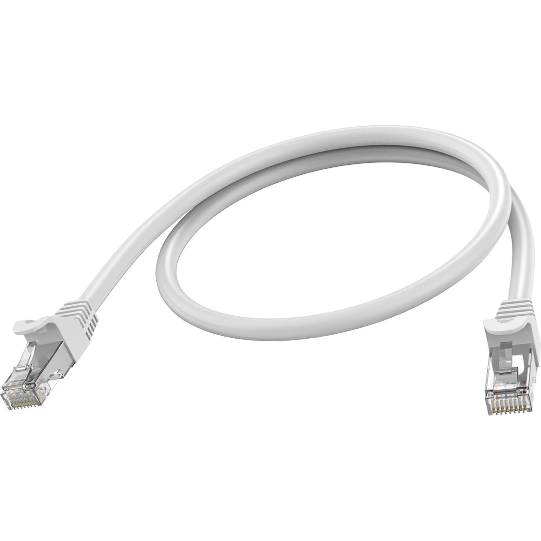 Vision 0.5m white cat6a stp cable