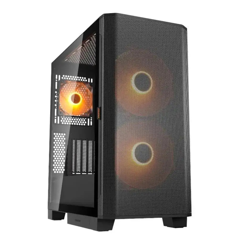 Torre PC Caja de ordenador Cougar CGR-5YA6B-RGB ATX Midi Tower RGB Gaming cristal templado