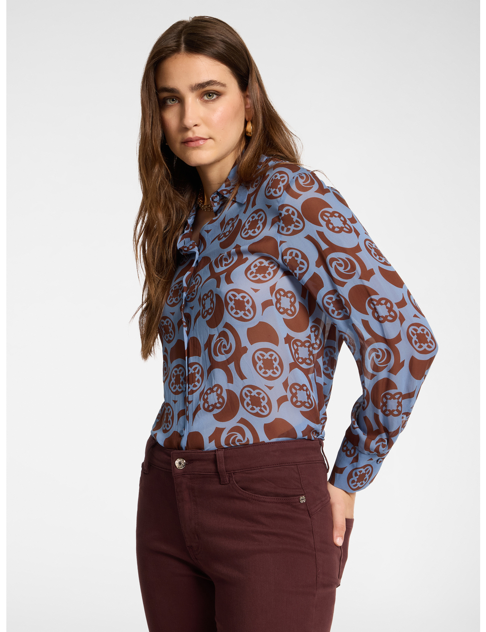 Elena Mirò - Camisa de viscosa estampada