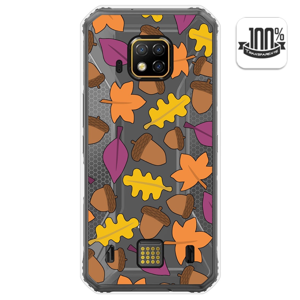 Tumundosmartphone Funda Gel Transparente para Doogee S95 Pro diseño Otoño Dibujos
