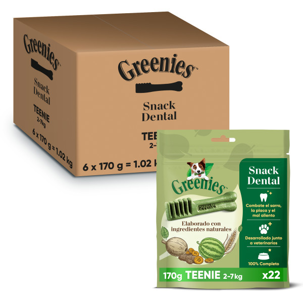 Greenies Snack Dental 100% Natural para perros Toy 6x170g