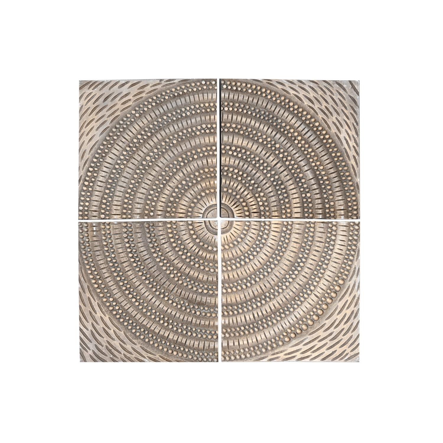 Decoracion Pared Set 4 Mdf Mango 80X3,5X80 Circulo El mejor complemento para tu hogar  -Fijalo-