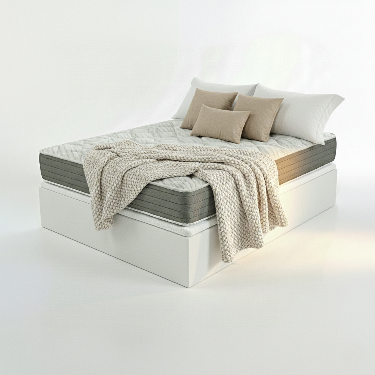 ROYAL SLEEP - Pack Colchón Viscoelástico 20cm + Canapé  | ENVIO, MONTAJE Y RETIRADA INCLUÍDA | Ceramic 20
