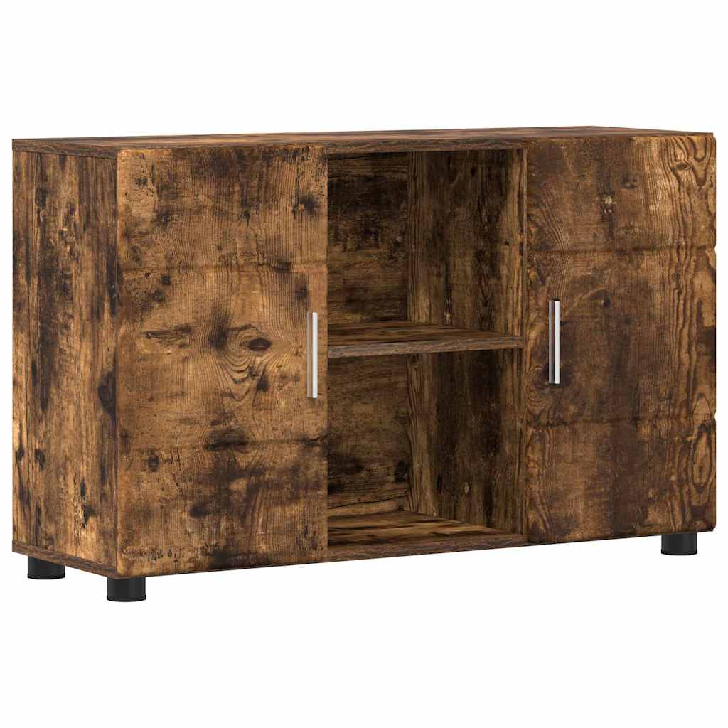 Aparador con estante FLORIN Roble ahumado 88,5 x 30,5 x 55,5 cm