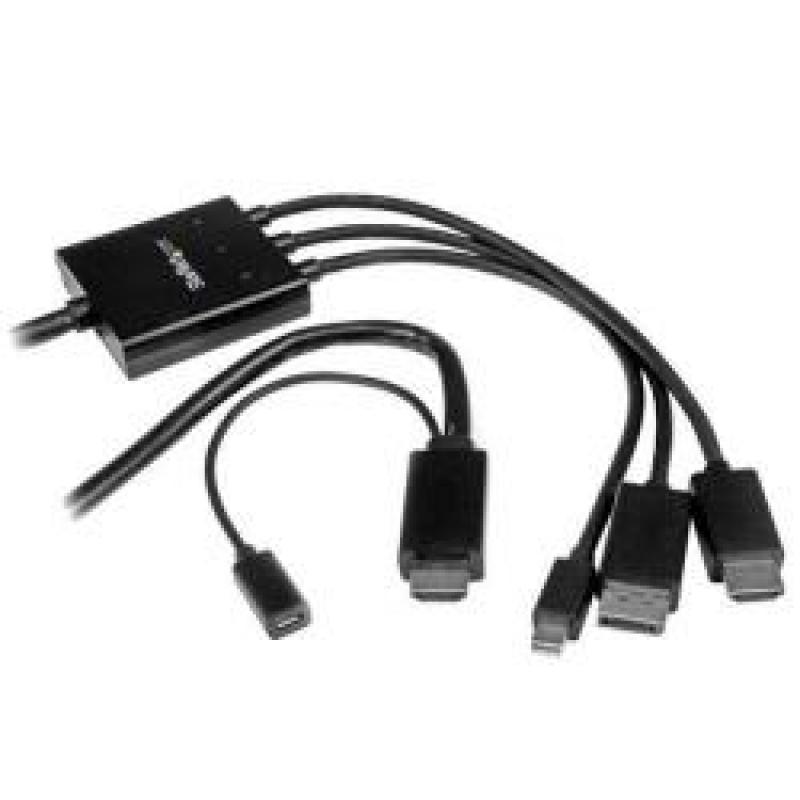 Cable 2m hdmi dp minidp a hdmi