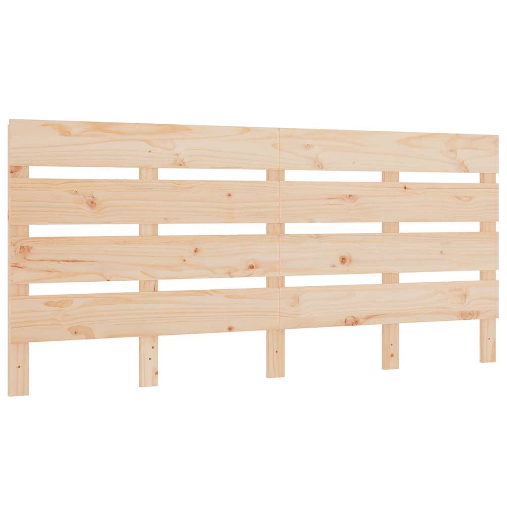 vidaXL Cabecero de cama madera maciza de pino 135x3x80 cm