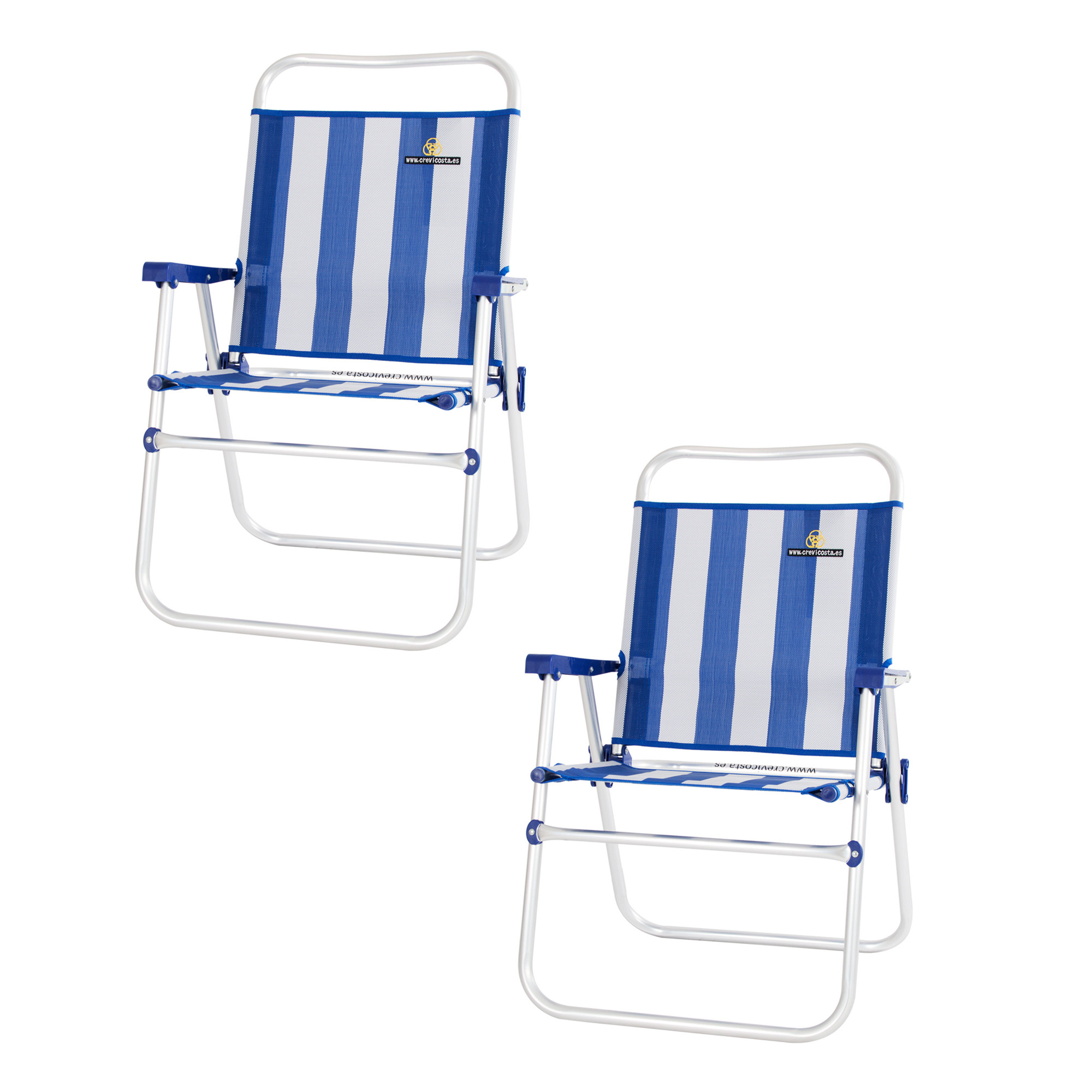 Lote de 2 sillas ECO 28082 NEW (Marinera) - Silla fija, sin posiciones - CREVICOSTA QUALITY MARK MARCAS DE CALIDAD