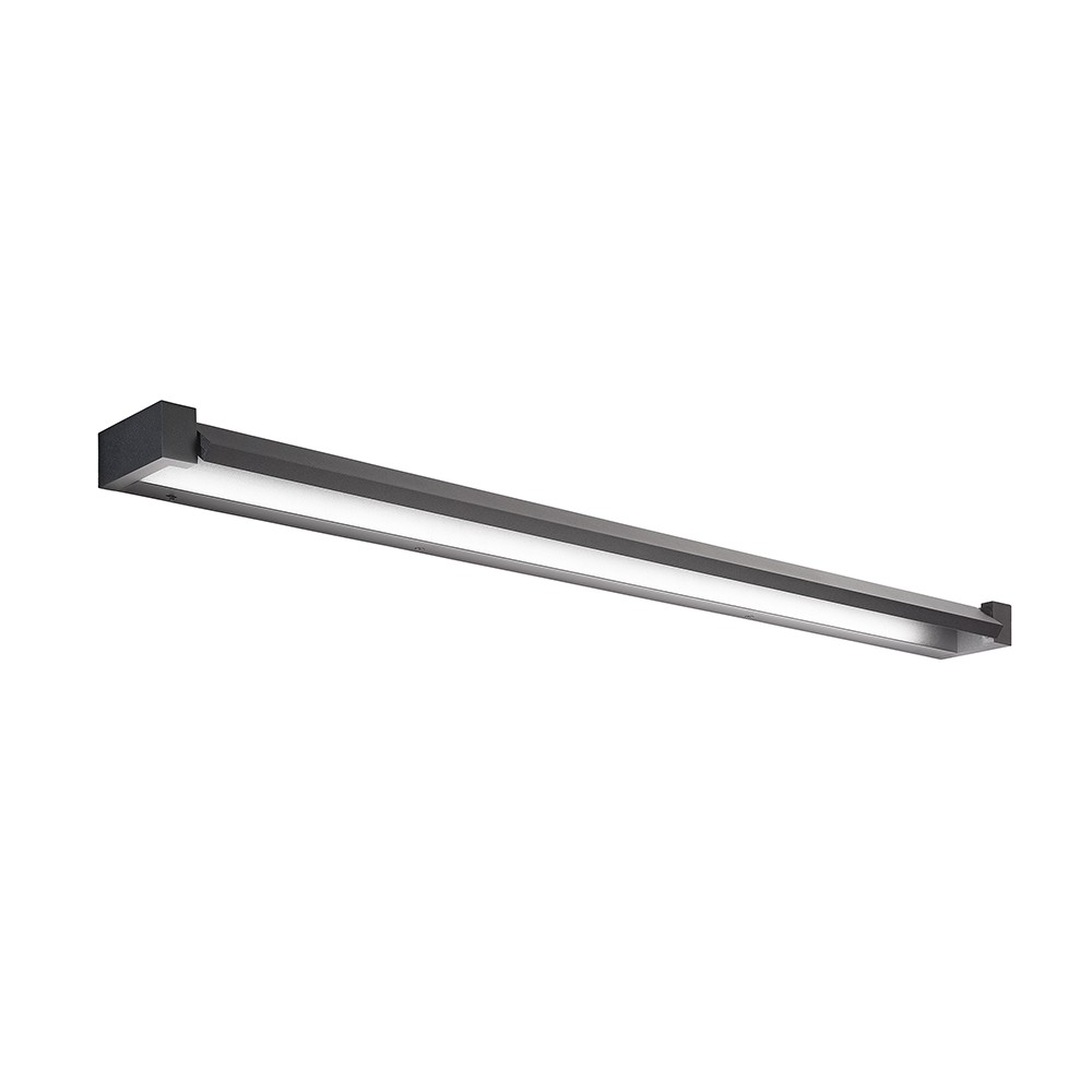 Lámpara de pared LED Perenz 35 W, 3200 lm, 100 cm, CCT, color negro, ajustable e inclinable