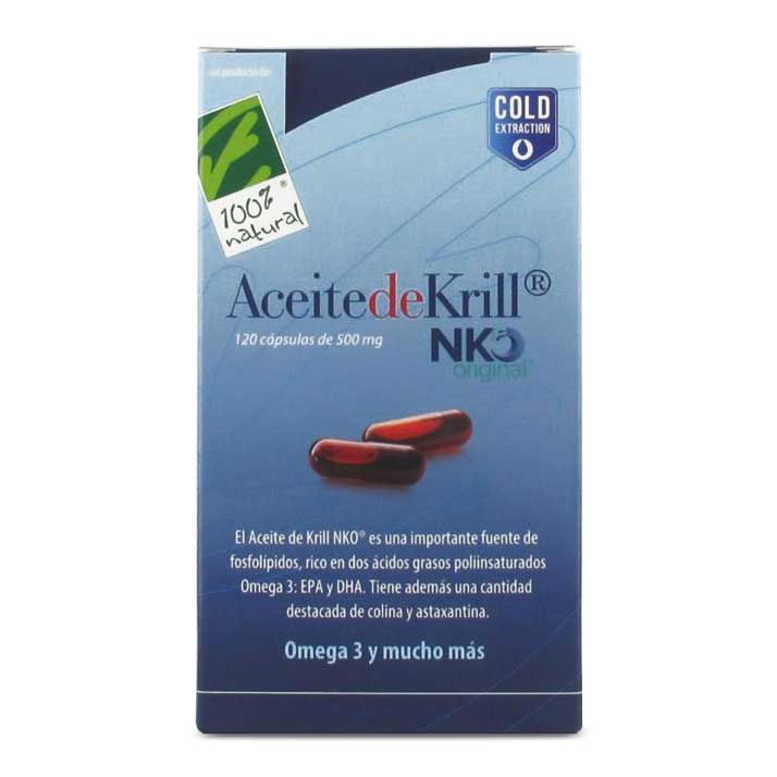 100% Natural Aceite De Krill Nko 120 Capsulas 500 Mg  (Blister)