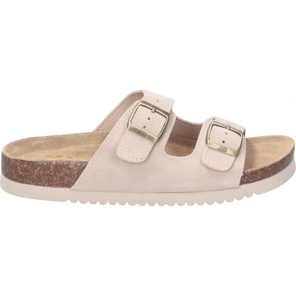 XTI | Sandalias XTI para Mujer – Sandalia en Color Beige con Detalle de Hebilla – Sandalia de Verano – Sin Cierre – Slip On – Punta Abierta – Cómodas y Versátiles – Estilosas – Combinables – Modelo 142552