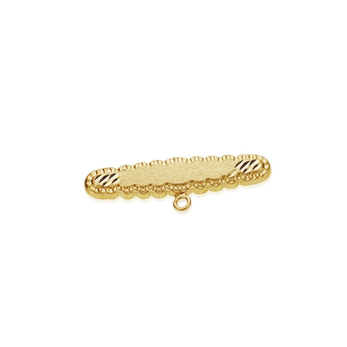 Alfiler oro 18k tallado 30mm. bebé detalle