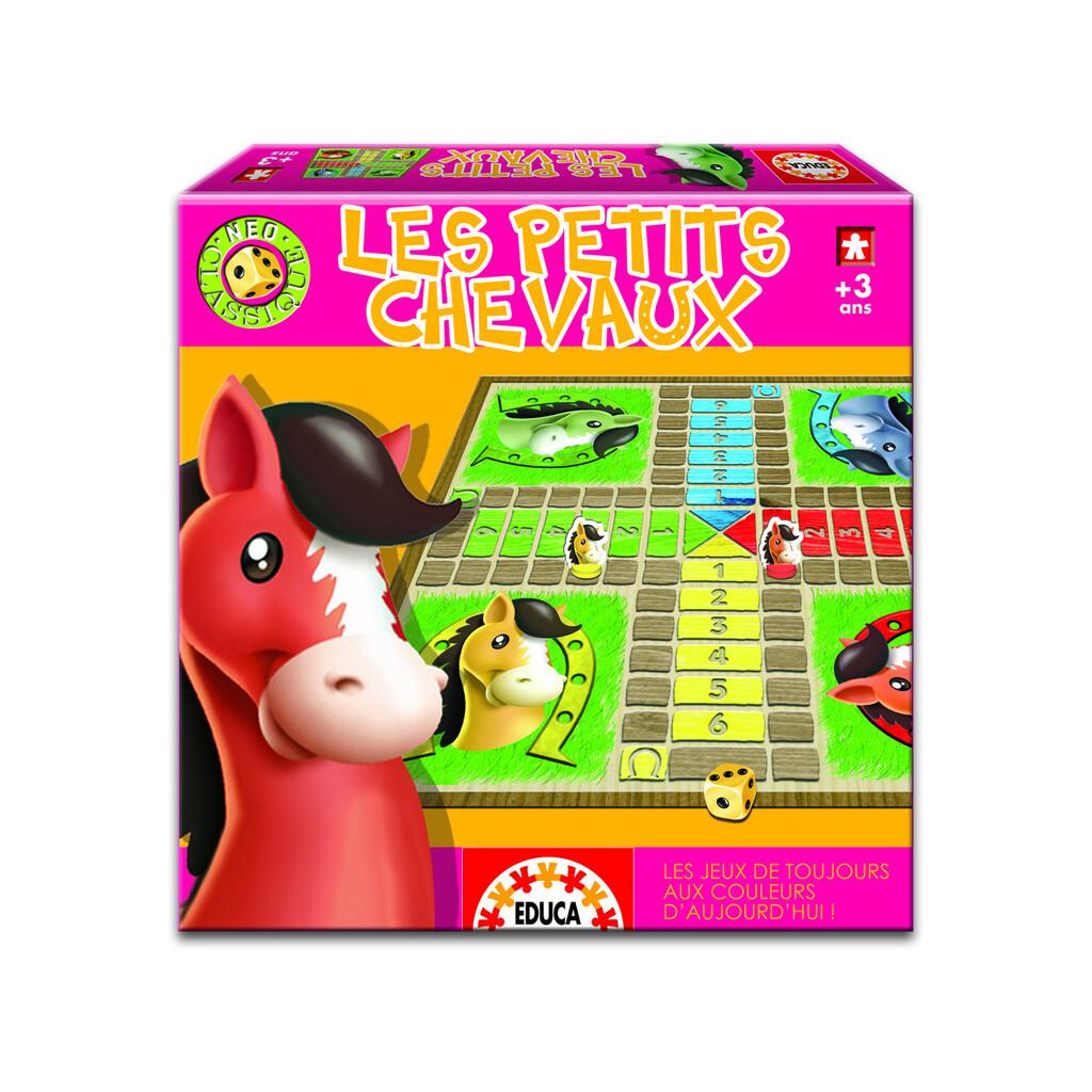 JUGUETILANDIA - Les Petits Chevaux Juegos de Memoria EDUCA Y BORRAS - BORRAS - Juego Exclusivo - Tablero y Fichas