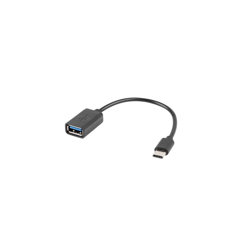 Lanberg - AD-OTG-UC-01 cable USB USB 2.0 0,15 m USB A USB C Negro AD-OTG-UC-01