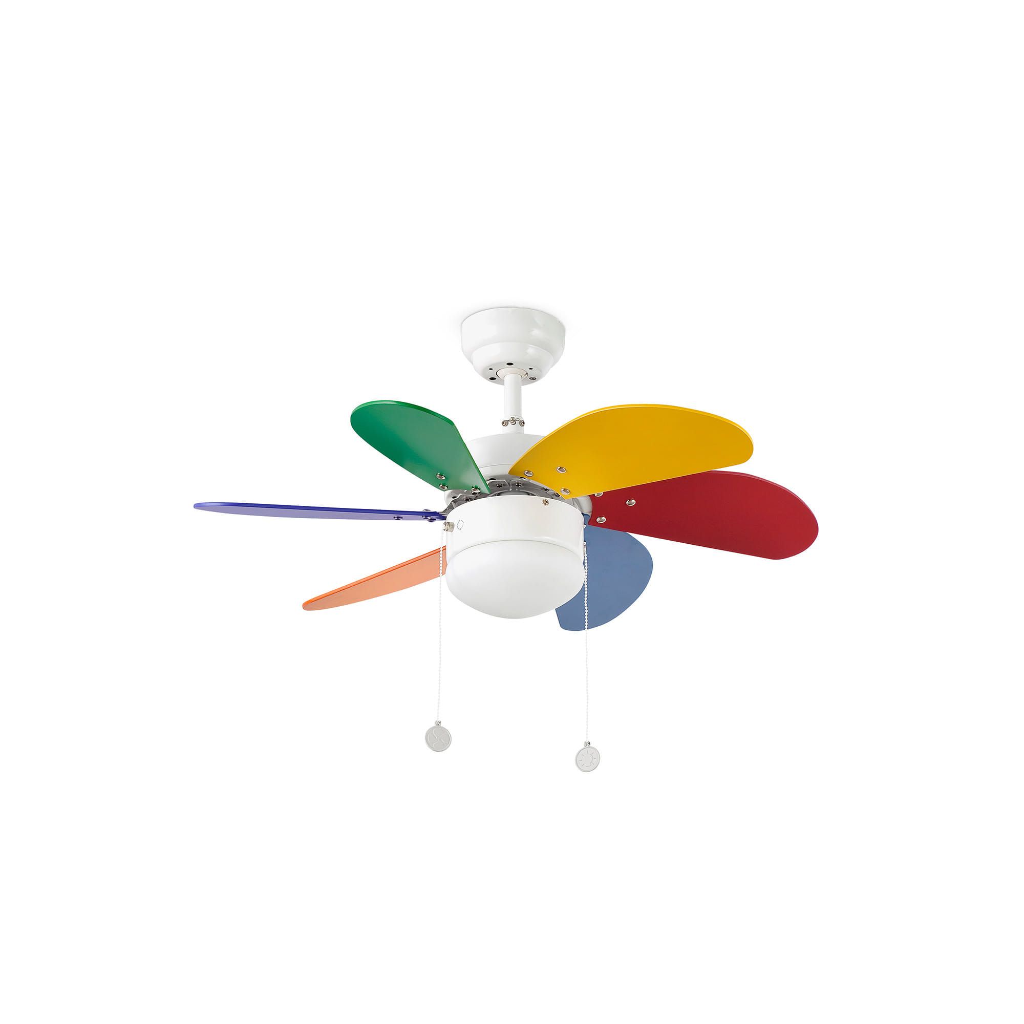 Faro Faro 33179 Abanico Multicolor Con Luz Multicolor Palao