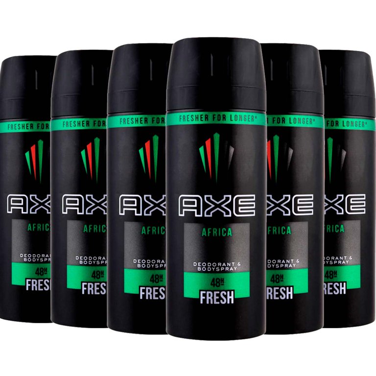 Pack 6x150ml -  AXE Desodorante Hombre AFRICA Spray 48h