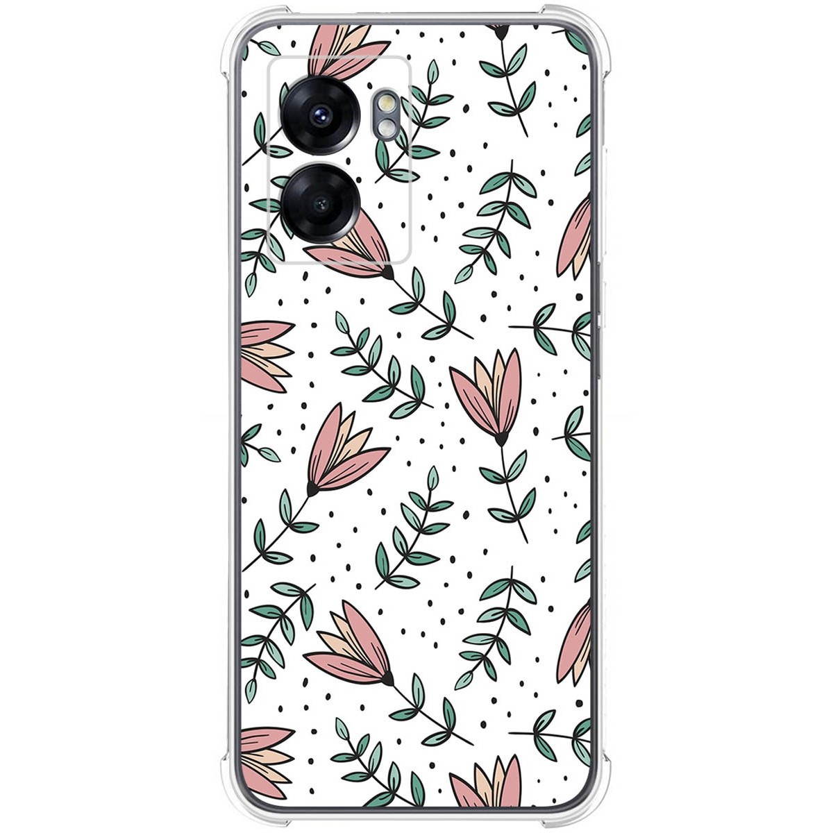 Funda Silicona Antigolpes para Oppo A77 5G diseño Flores 01 Dibujos