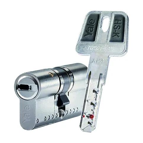Cilindro de seguridad HS-K 35X35 niquelado mate. HSKMOD3535N Yale
