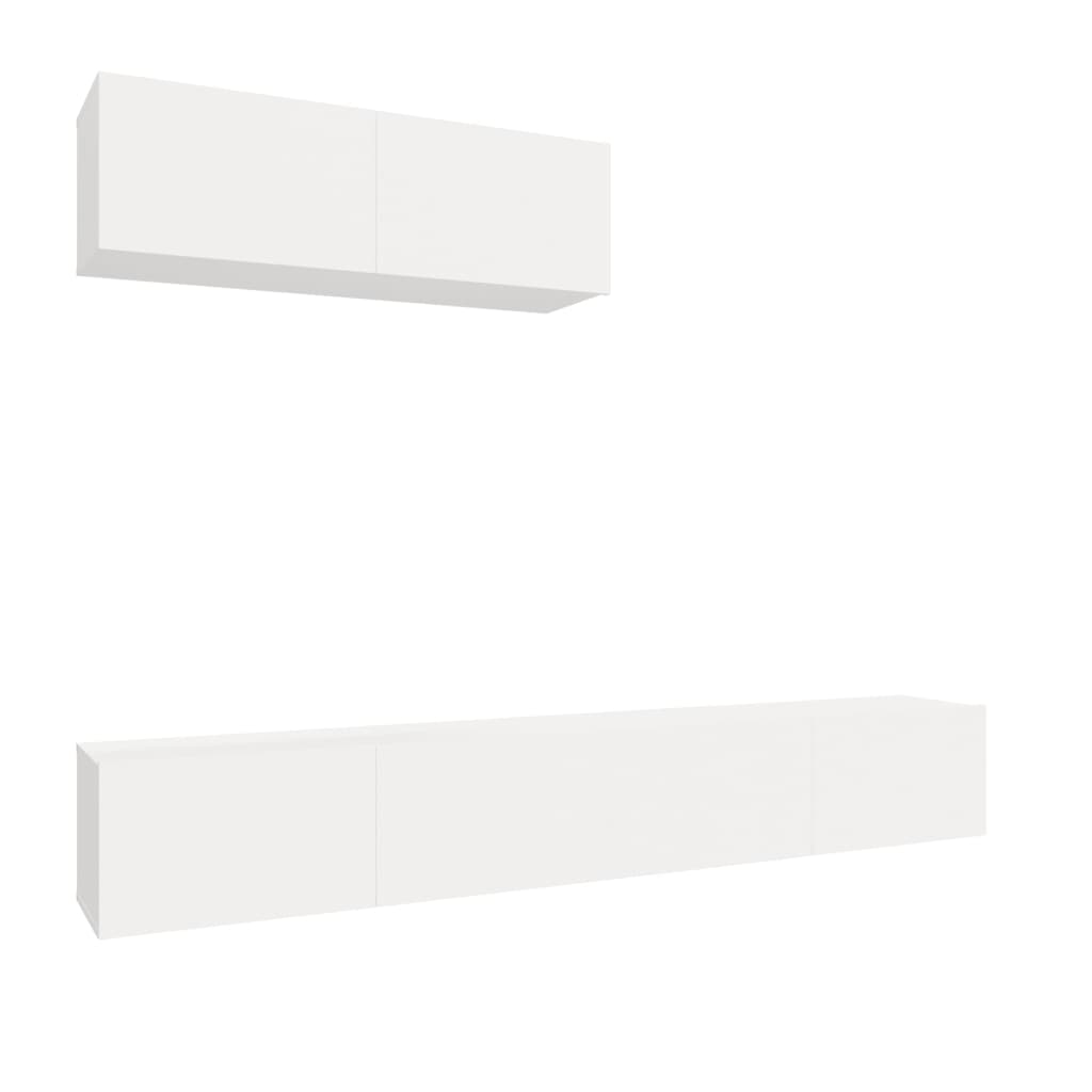 vidaXL Set de muebles para TV 3 piezas madera contrachapada 100x30x30 cm, Mueble de Salon, Mueble TV, Mueble TV salon, Mesa de TV, Mueble tele