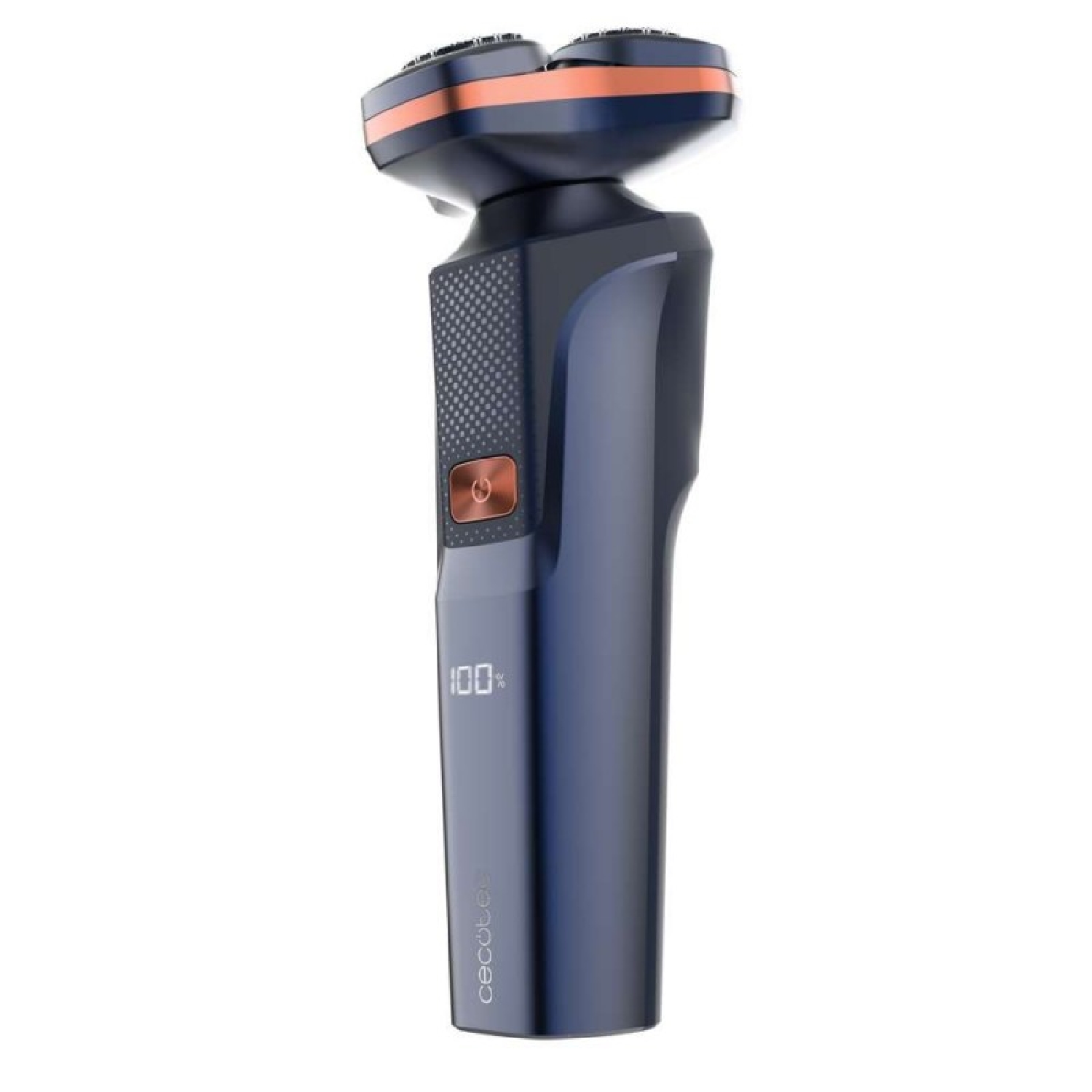 Cecotec Afeitadora Rotativa PrecisionCare Aluminium. Cuchillas para Pelo Largo y Corto, Pantalla LED Inteligente, 2 Velocidades