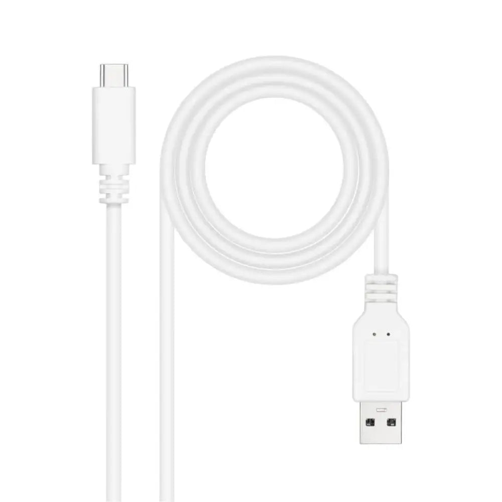 Nanocable Cable USB 2.0 USB-C Macho a USB-A Macho 3m Blanco