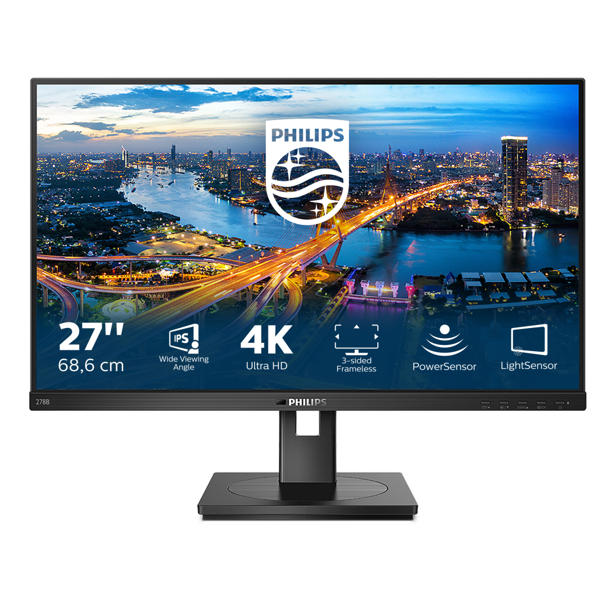 Philips B Line 278B1/00 - 27" 4K Ultra HD - LED - Negro - 60Hz