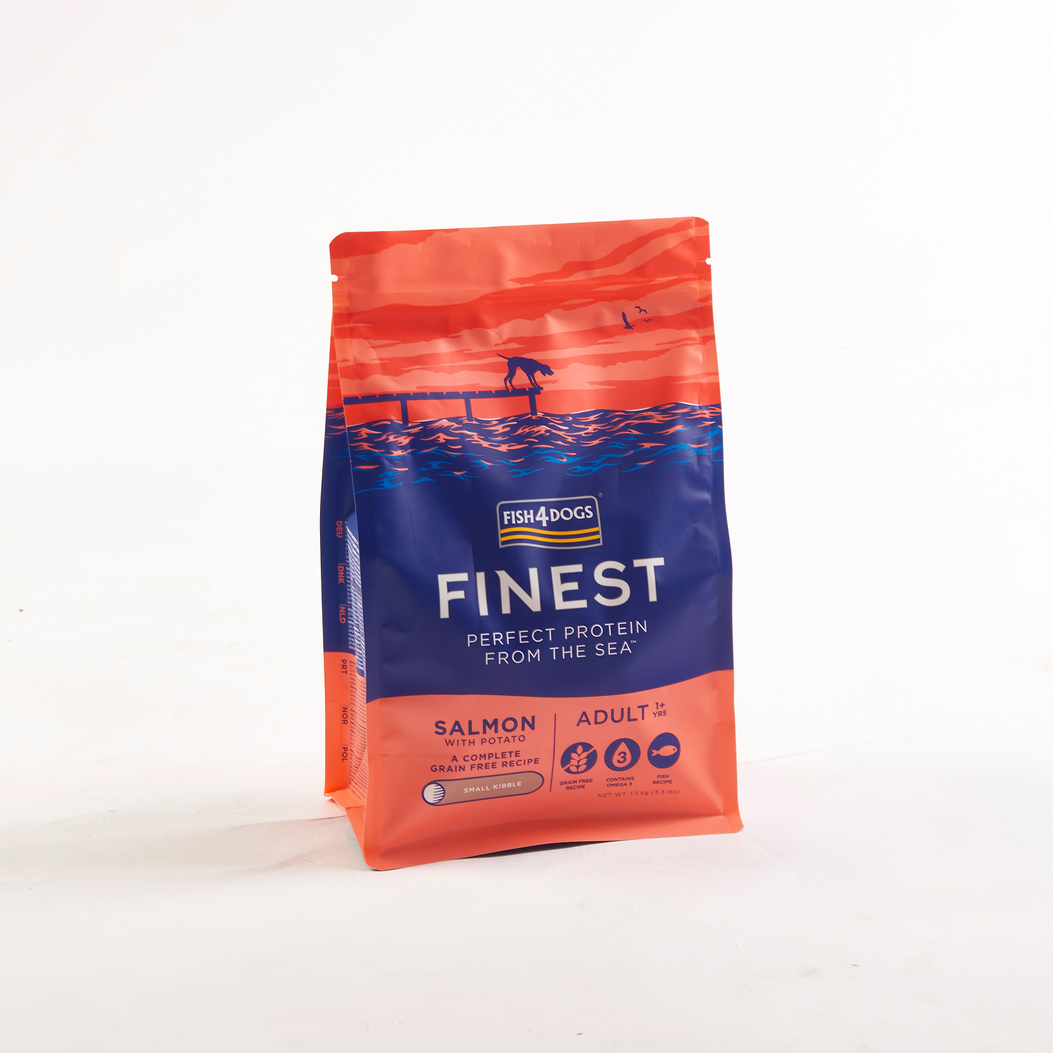 Fish4Dogs Pienso para perro adulto sin cereales – Salmón y patata razas pequeñas