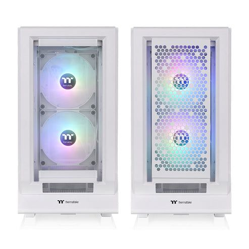 Thermaltake - Caja de CPU Ceres 350 MX ATX con panel lateral de vidrio templado, flujo de aire optimizado, soporte para radiador de 360 mm y iluminación RGB, ideal para gaming y configuraciones personalizadas