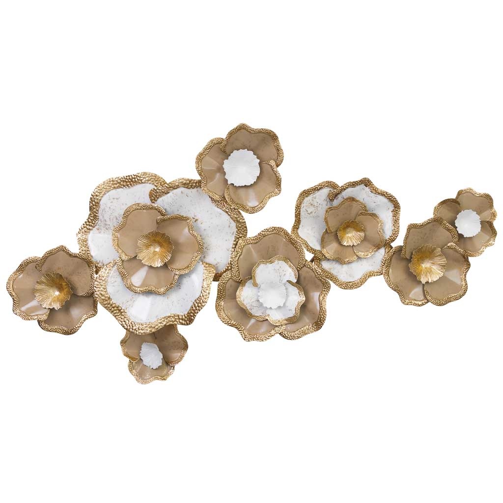 Wonderlust Deco - Mural decorativo de pared de metal 134,6x67,3x10,2 Dorado 134.6x67.3x10.2h cm