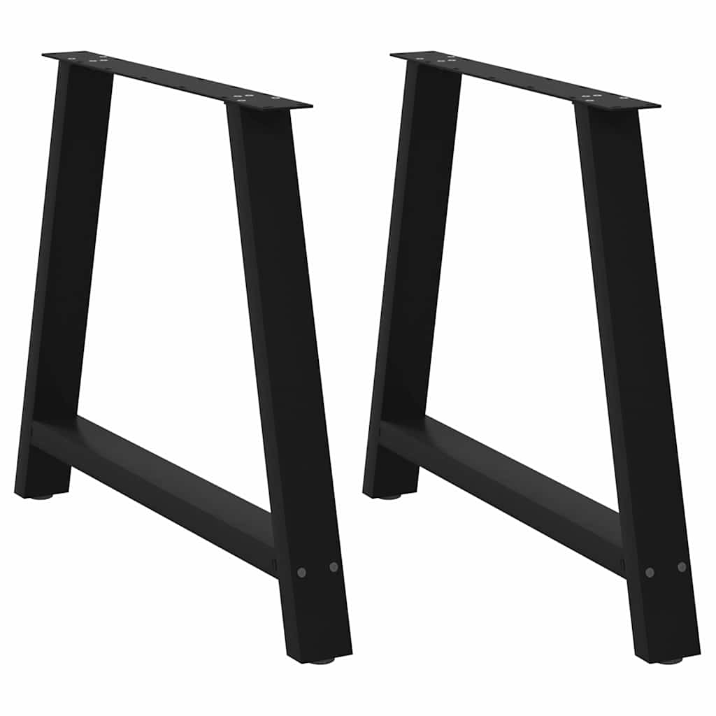 vidaXL Patas para mesa de comedor en forma de A (2 unidades) 100 x (72-73) cm, acero