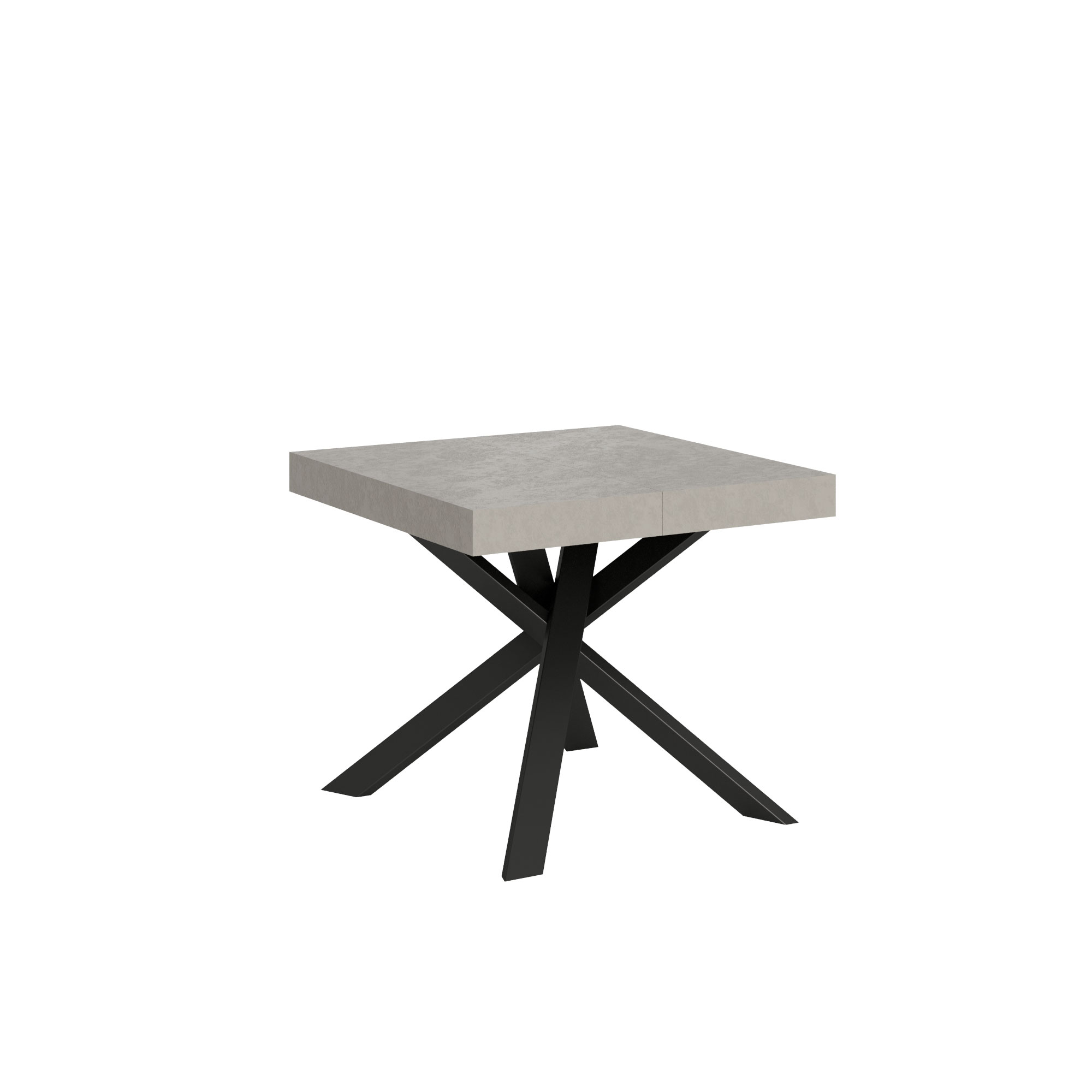 Mesa extensible 90/194x90 cm Clerk patas antracita cachemira - Itamoby