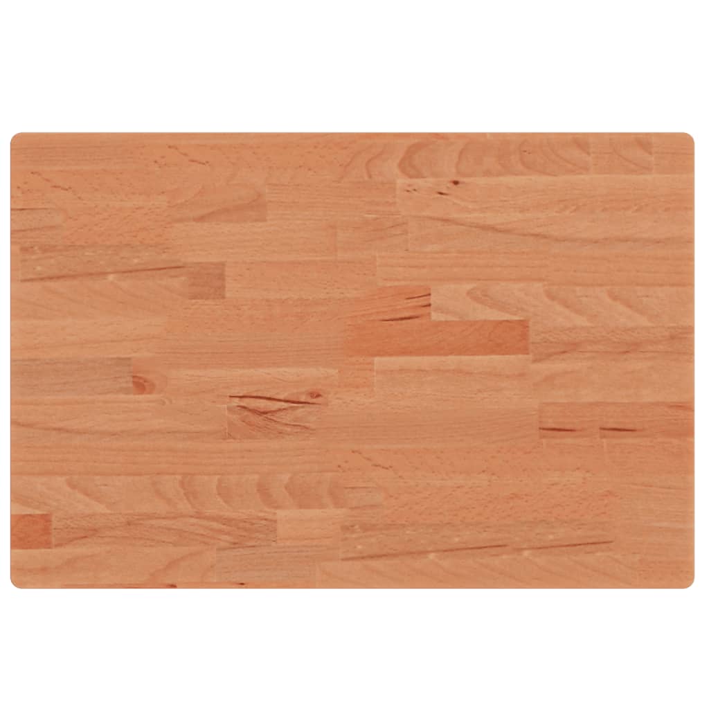 vidaXL Encimera de Baño Tablero de Lavabo Madera Maciza de Haya 60x40x2,5 cm Color Marrón,  Natural, y mas