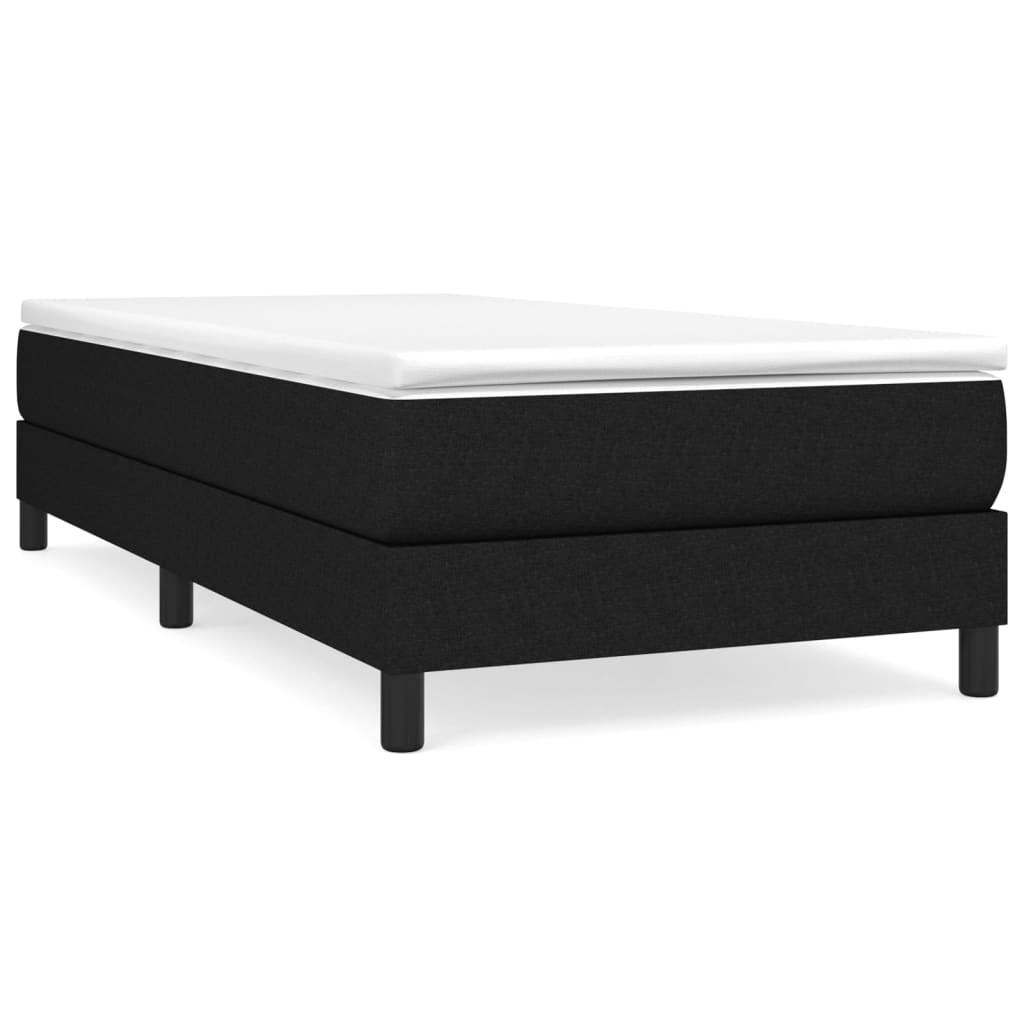 vidaXL Estructura de cama con somier tela negro 100x200 cm
