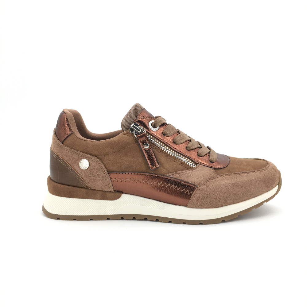 Deportivo Xti para mujer, mod.13421, Deportivo con cremallera y cordón ajustable